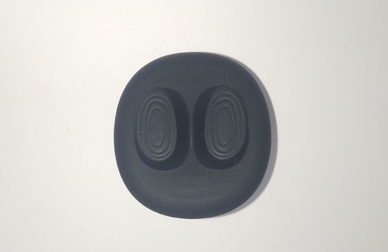 Douille en caoutchouc cylindrique 1*25mm de poignée de silicone de pièces noires en caoutchouc