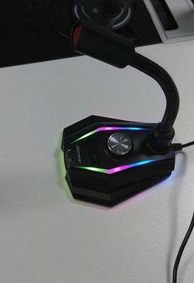 L'ordinateur portable de bureau USB d'ordinateur a câblé le microphone de Live Voice Changer Voice Chat de jeu de microphone