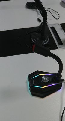 L'ordinateur portable de bureau USB d'ordinateur a câblé le microphone de Live Voice Changer Voice Chat de jeu de microphone