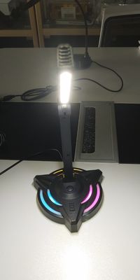 Rencontre sur ordinateur USB Full Karaoke Esports Microphone 2 Ajustement de lampe de table