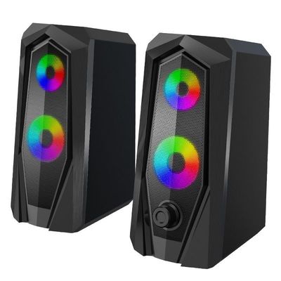 Subwoofers de bureau de petit volume superbe audio d'ordinateur portable d'USB d'orateur d'ordinateur de jeu de RVB